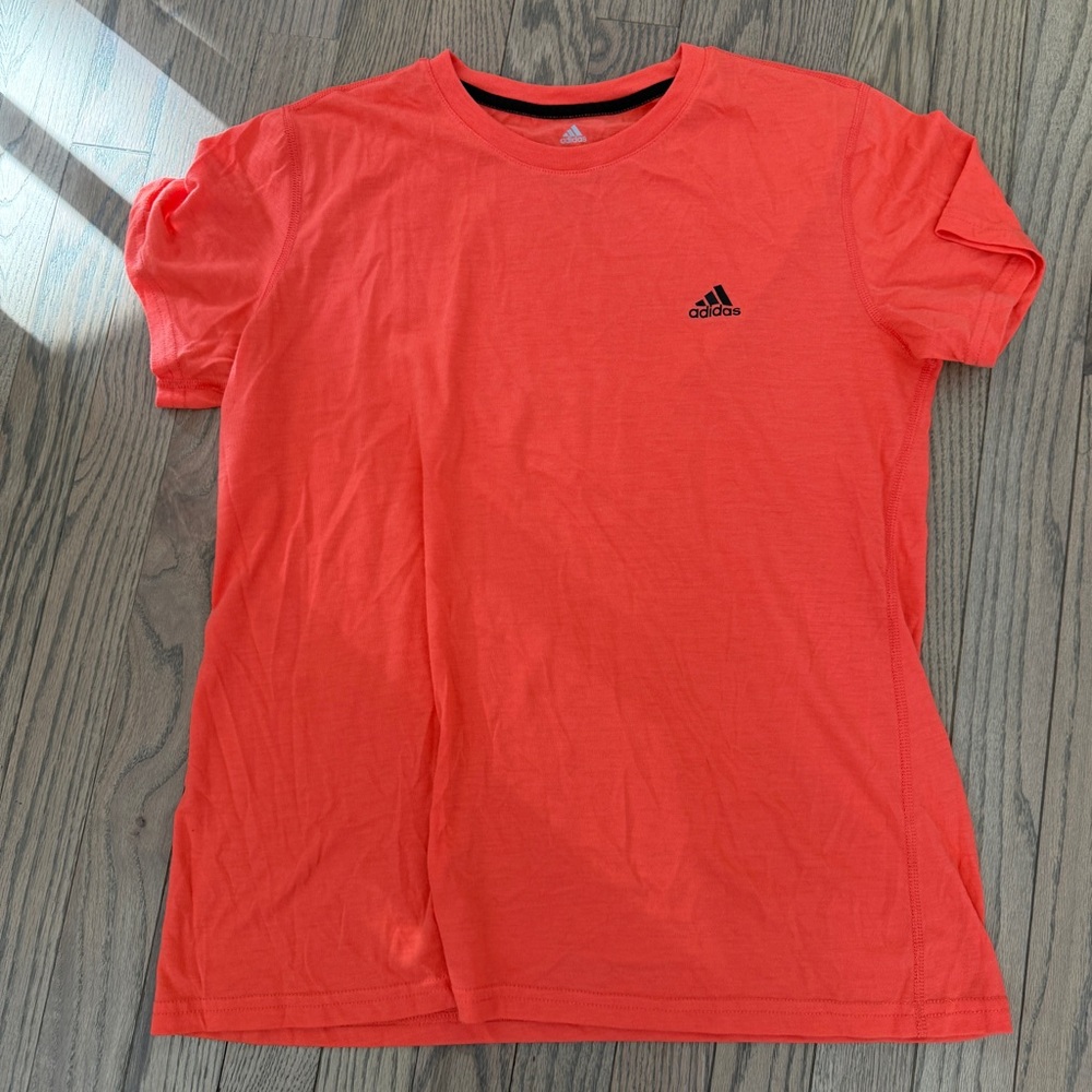 Adidas Women's ultimate 2.0 Orange  Short Sleeve Top
